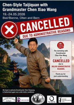 Seminare/Stages mit/avec GM Chen Xiao Wang 2026 cancelled