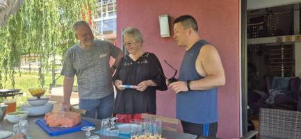Mittagessen bei Pat und Blaise 
